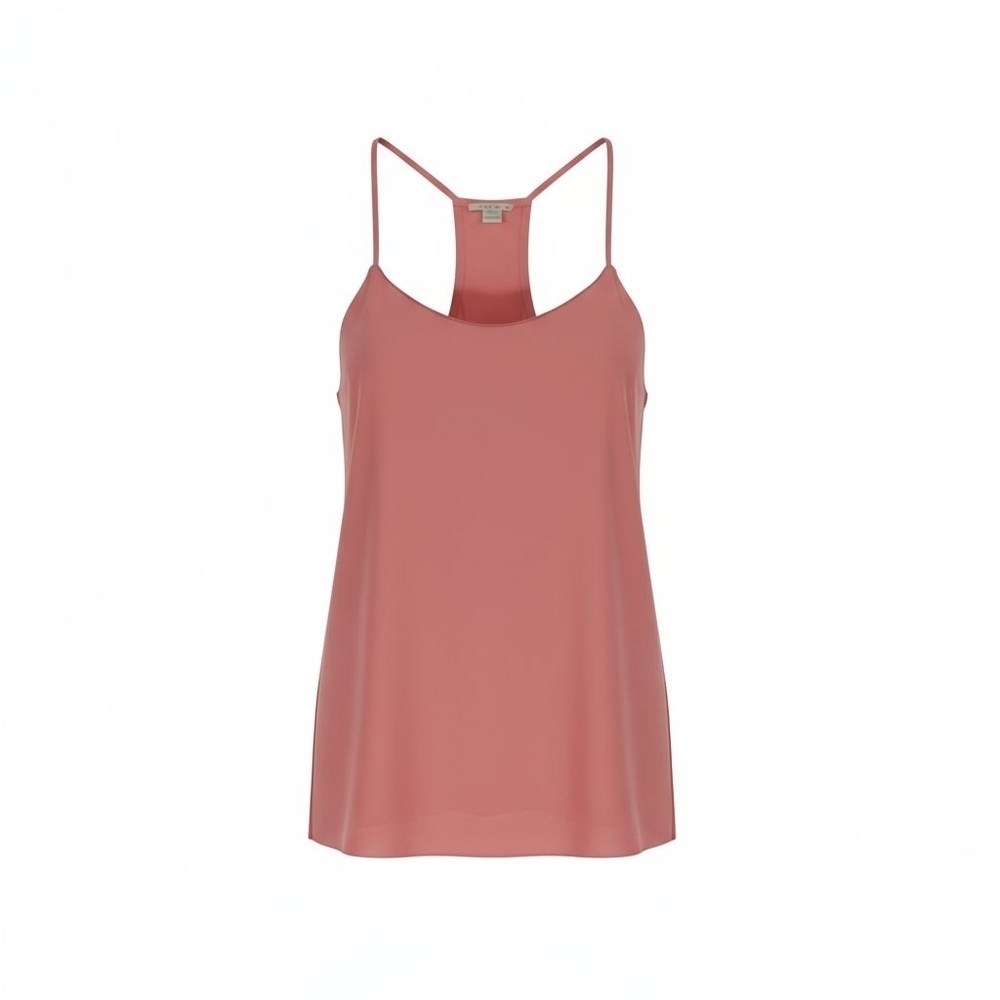 J. Crew Coral Pink Camisole Size 2 Adjustable Straps Lightweight